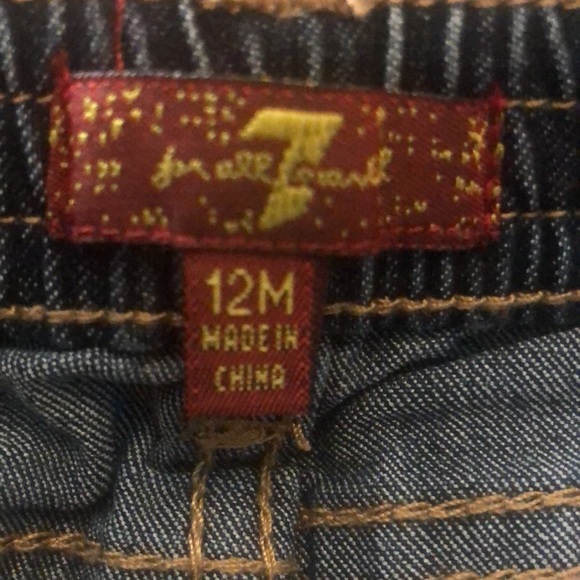 7 for all Mankind Jean shorts size 12 months - Picture 5 of 7